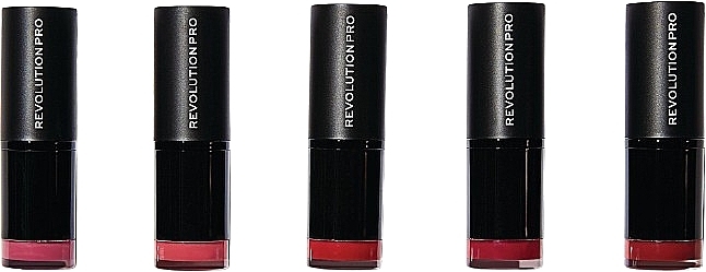 Lipstick Set, 5 pcs. - Revolution Pro 5 Lipstick Collection Reds — photo N2