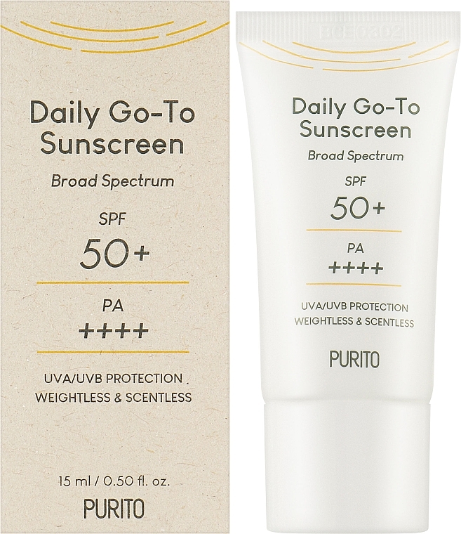 Face Sun Cream - Purito Daily Go-To Sunscreen Travel Size — photo N4