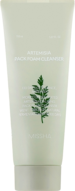 Wormwood Face Foam - Missha Artemisia Calming Pack Foam Cleanser — photo N1