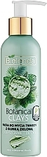 Fragrances, Perfumes, Cosmetics Green Clay Face Paste - Bielenda Botanical Clays Vegan Face Wash Paste Green Clay
