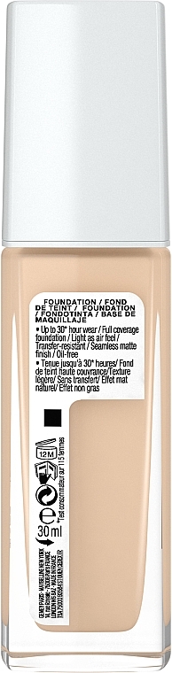 Long-Lasting Foundation - Maybelline New York Super Stay 30H Active Wear — photo N3