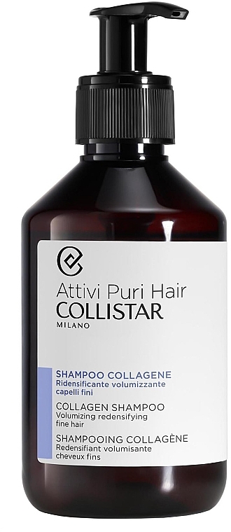 Volumizing Shampoo with Collagen - Collistar Attivi Puri Hair Collagen Shampoo — photo N1