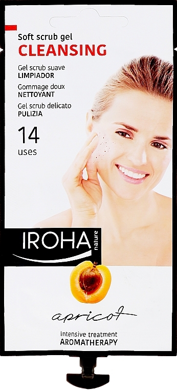 Cleansing Gel Scrub - Iroha Nature Apricot Soft Scrub Gel Cleansing — photo N1