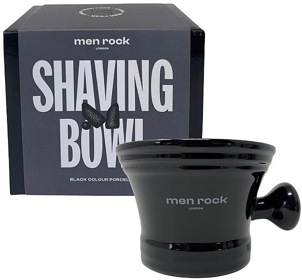 Porcelain Shaving Bowl, black - Men Rock Porcelain Shaving Bowl Black — photo N2