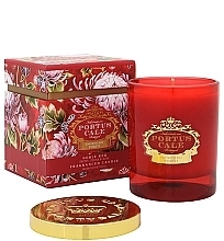 Fragrances, Perfumes, Cosmetics Scented Candle in Glass - Portus Cale Noble Red Candle Red Glass