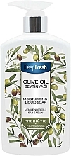 Olive Oil Liquid Hand Soap - Aksan Deep Fresh Prebiotics Moisturising Liquid Soap Olive Oil — photo N1