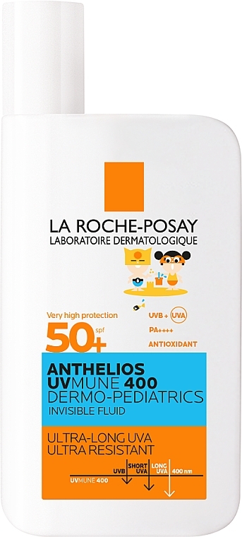 Kids Sunscreen Fluid for Face & Body SPF50+ - La Roche-Posay Anthelios UV Mune 400 Fluid — photo N1