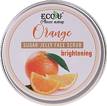 Fragrances, Perfumes, Cosmetics Brightening Sugar Jelly & Orange Face Scrub - Eco U Orange Brightening Sugar Jelly Face Scrub