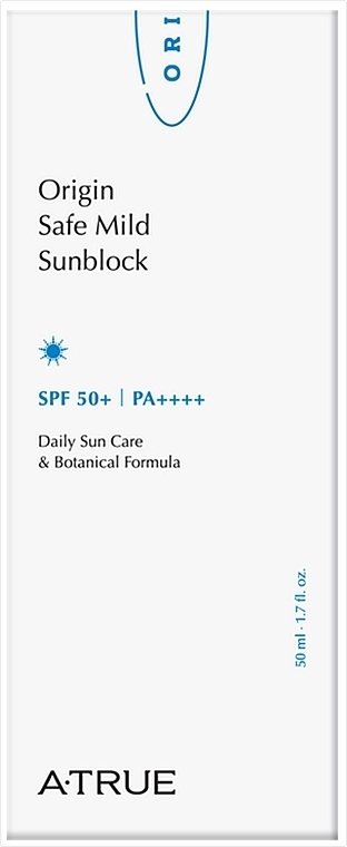 Safe Mild Sunblock Cream - A-True Origin Safe Mild Sunblock SPF50+/PA+++ — photo N3