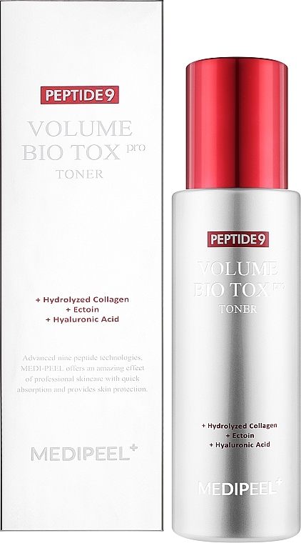 Rejuvenating Toner with Peptide Complex & Collagen - MEDIPEEL Peptide 9 Volume Bio Tox Toner Pro	 — photo N2