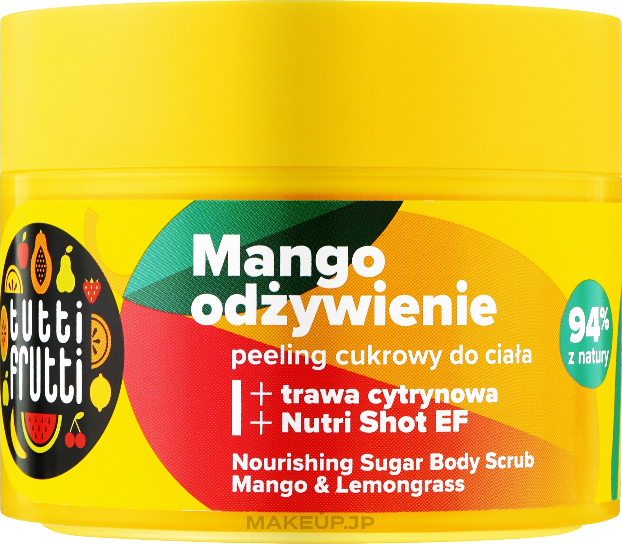 Sugar Body Peeling "Mango & Lemongrass" - Farmona Tutti Frutti Mango & Lemongrass Sugar Scrub — photo 300 g