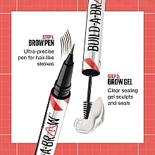 2in1 Eyebrow Gel Pencil - Maybelline New York Build-A-Brow 2-in-1 Brow Pen & Sealing Gel	 — photo N4