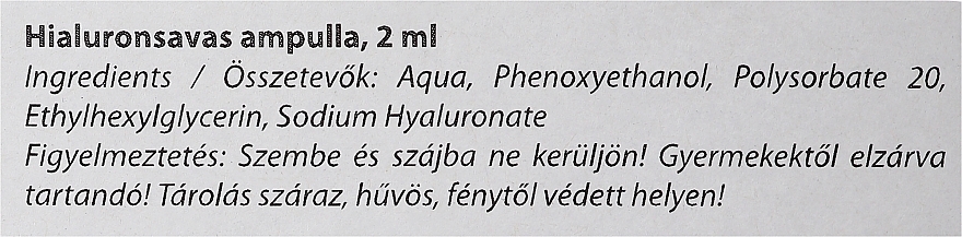 Hyaluronic Acid Ampoule - Yamuna Hyaluronsavas Ampulla — photo N3