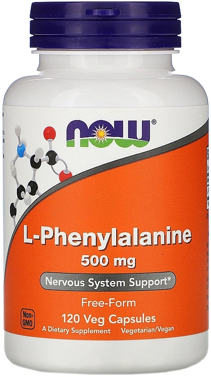 L-Phenylalanine Amino Acid, 500mg - Now Foods L-Phenylalanine — photo N1