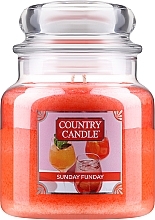 Fragrances, Perfumes, Cosmetics 2-Wick Scented Candle in Jar - Country Candle Sunday Funday