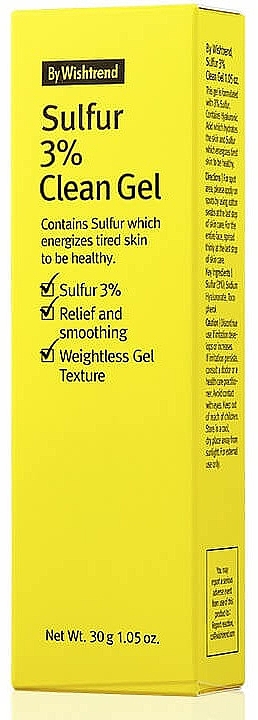 Anti-Acne Sulfur Spot Gel - By Wishtrend Sulfur 3% Clean Gel — photo N2