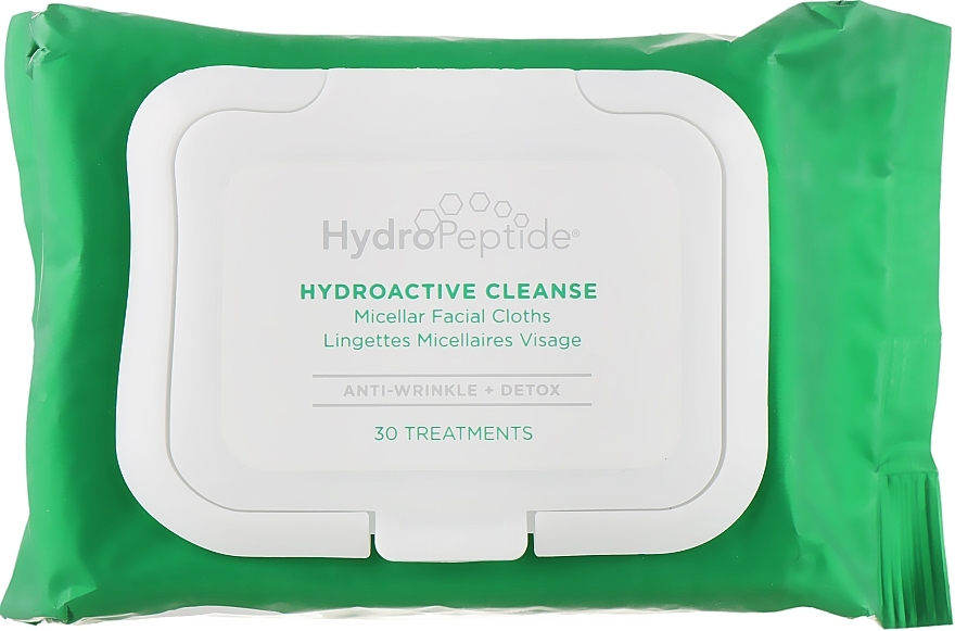 Micellar Face Wipes - HydroPeptide HydroActive Cleanse Packet — photo N1