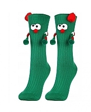 Christmas Socks with Handles, SLS250-013, green - Moraj — photo N2