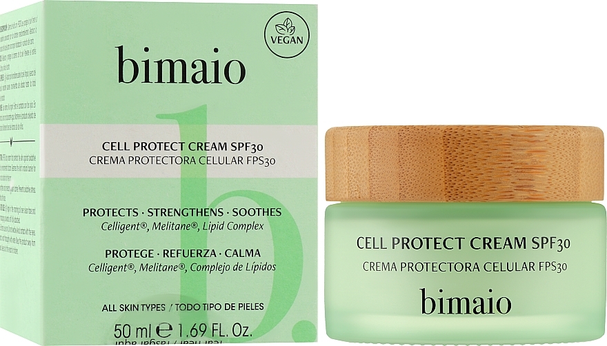 Day Face Cream SPF30 - Bimaio Cell Protect Cream SPF30 — photo N2