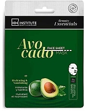 Fragrances, Perfumes, Cosmetics Face Mask - IDC Institute Ultra Thin Face Mask Avocado