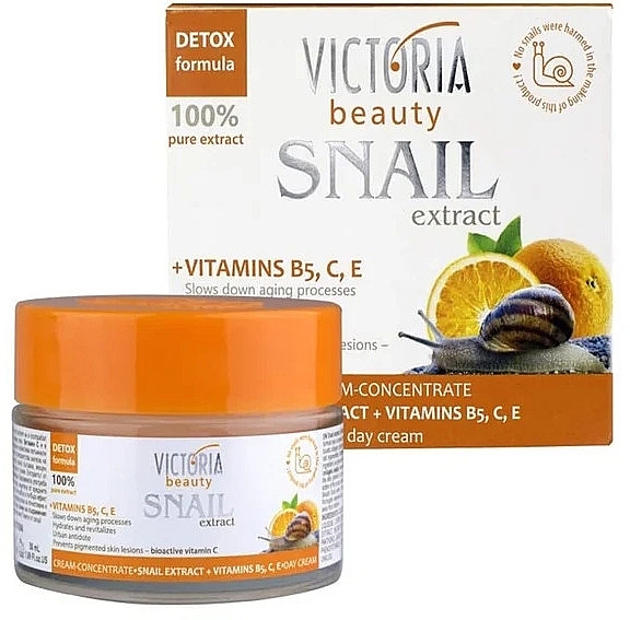 Snail Extract Cream Concentrate with Vitamin B5, C and E - Victoria Beauty Snail Extract Cream-Concentrate — photo N1