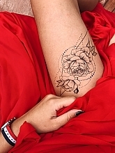 Temporary Flash-Tattoo "Geometric Rose" - Arley Sign — photo N7