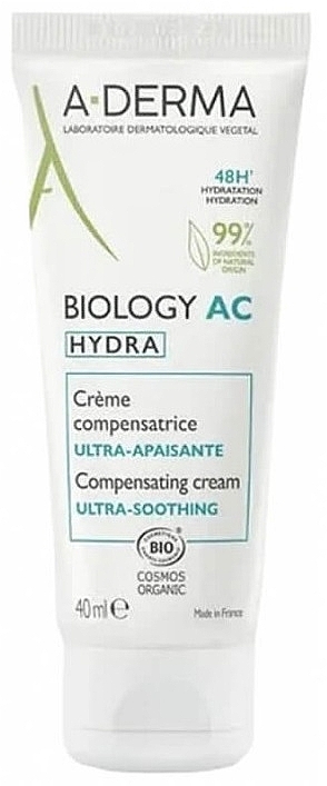 Face Cream - A-Derma Biology AC Hydra Compensating Cream Ultra Soothing — photo N1