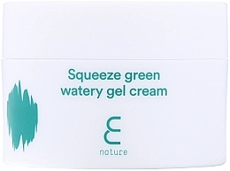 Fragrances, Perfumes, Cosmetics Facial Gel Cream - E-Nature Squeeze Green Watery Gel Cream