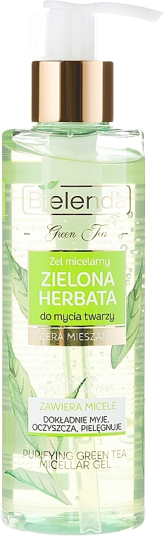 Cleansing Micellar Gel - Bielenda Green Tea Cleansing Micellar Wash Gel — photo N2