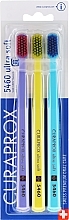 Fragrances, Perfumes, Cosmetics Toothbrush Set, 5460 Ultra Soft, purple, yellow, blue - Curaprox