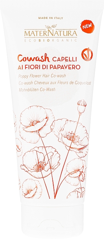 Hair Conditioner - MaterNatura "Co-Wash" Conditioner With Poppy Flower — photo N1