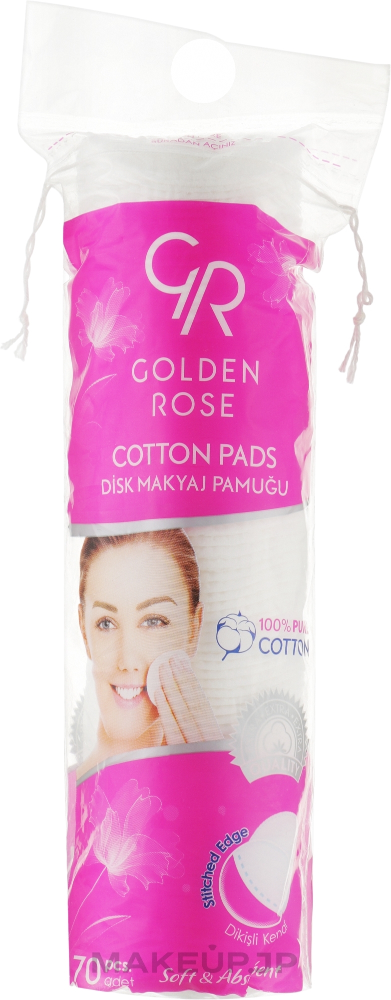 Cotton Pads - Golden Rose Cotton Pads for Makeup Removal — photo 70 szt.