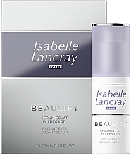 Fragrances, Perfumes, Cosmetics Regenerating Eye Serum - Isabelle Lancray Beaulift Radiant Eye Creamy Serum