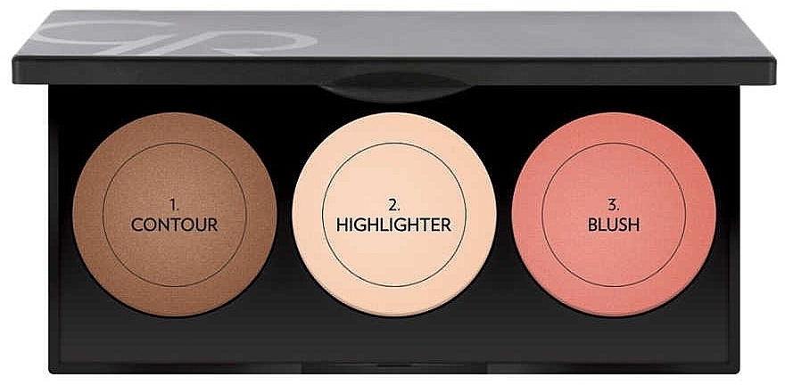 Face Contour Palette - Golden Rose Metals Sculpting Palette — photo N2