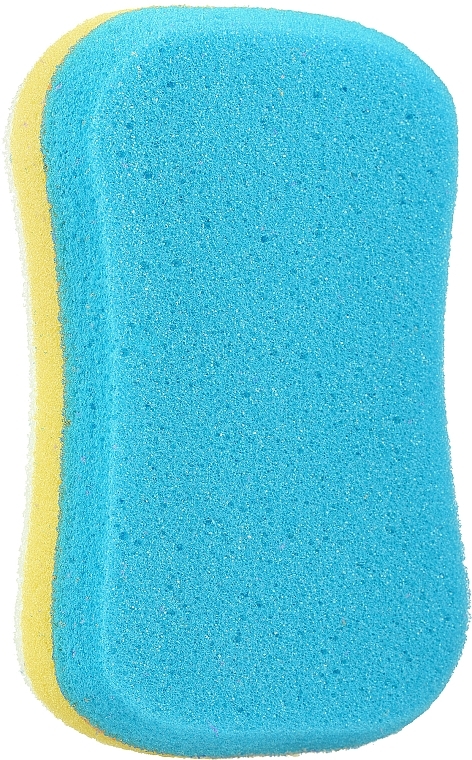 Massage Body Sponge, yellow-blue - Sanel Fit Kosc — photo N2