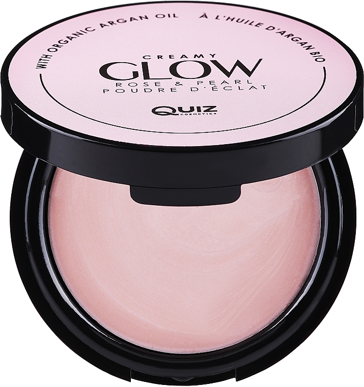 Cream Blush-Highlighetr - Quiz Cosmetics Glow Compact Powder — photo N1