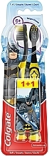 Kids Toothbrush, 6+, Soft, black-yellow + grey-yellow - Colgate Kids Soft Toothbrush — photo N2