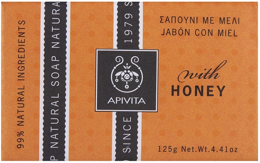 Soap "Honey" - Apivita Soap with honey — photo N1