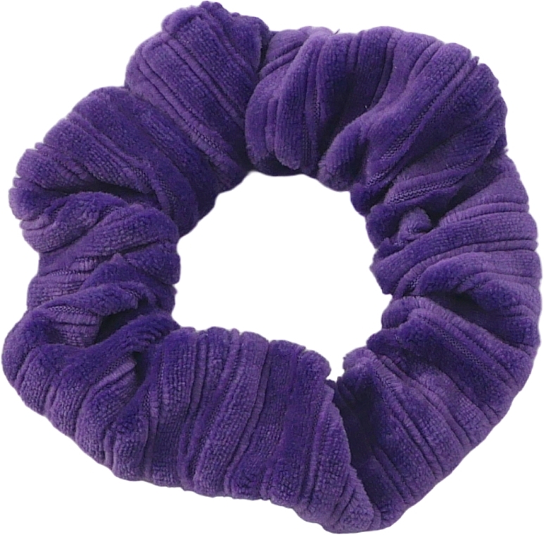 Velvet Hair Tie, purple striped - Lolita Accessories — photo N1