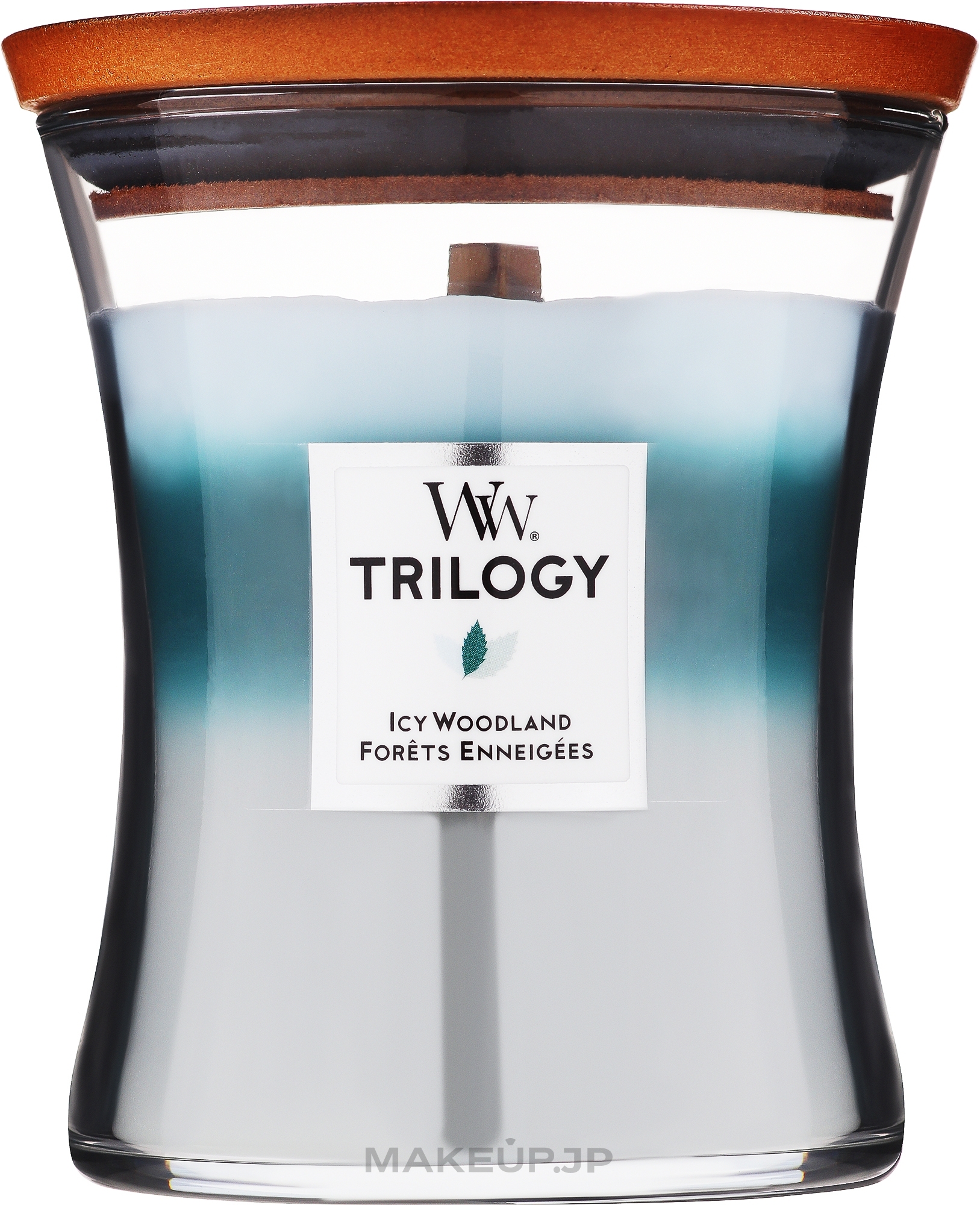 Scented Candle - WoodWick Trilogy Icy Woodland — photo 275 g