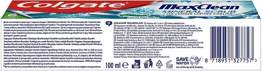 Toothpaste - Colgate Max Clean Mineral Scrub — photo N3