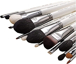 Makeup Brush Set, 15pcs - Eigshow Master Series Classic Brush Kit Light Gun Black — photo N2