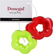 Fragrances, Perfumes, Cosmetics Claw Clips FA-5654+1, red and green - Donegal