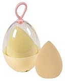 Makeup Sponge in a Case, 38402, yellow - Top Choice Blender Sponge with Case — photo N1