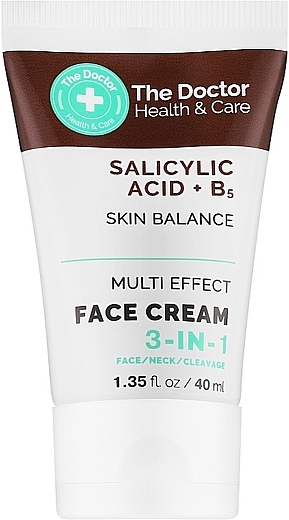 Face Cream 3 in 1 - The Doctor Health & Care Salicylic Acid + B5 Face Cream — photo N1