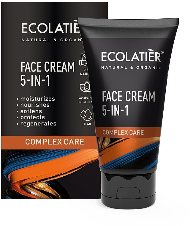 5in1 Face Cream - Ecolatier Face Cream 5-in-1 — photo N1