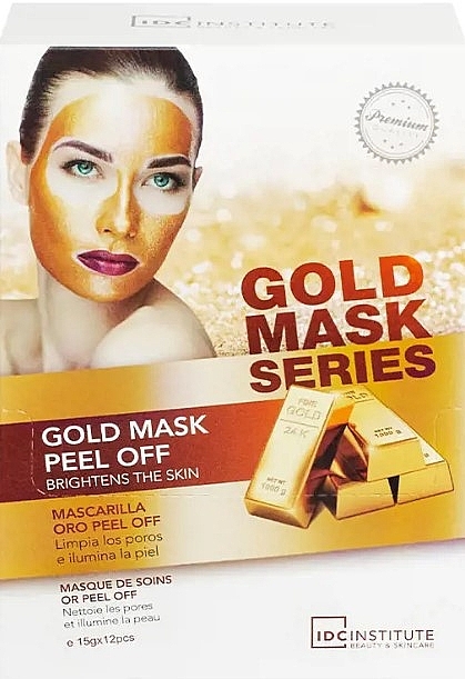 Gold Peel-Off Face Mask - IDC Institute Gold Mask Peel Off (sachet) — photo N1