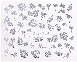 Water Nail Stickers, silver, STZ - Vizavi Professional — photo N2