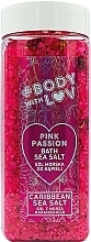 Bath Salt - New Anna Cosmetics Body With Luv Sea Salt For Bath Pink Passion — photo N1