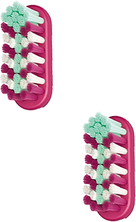 Toothbrush Heads, soft, 2 pcs, pink - Jordan Change Replacement Heads Toothbrush — photo N1
